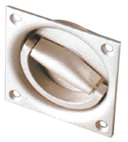 Poignée cuvette à encastrer aluminium