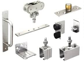 Kit garniture à déplacement droit pour porte 300 kg