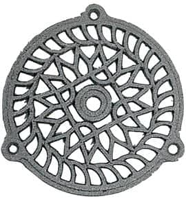 Grille en fonte ronde