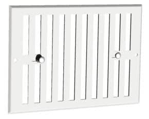 Grille obturable Blanc