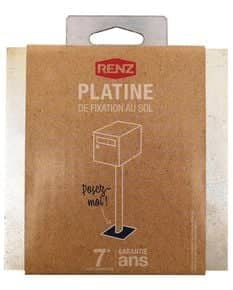 Platine fixation sol