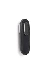 Bouton Oblong 0507 cuir Cuir noir / pastille chromée