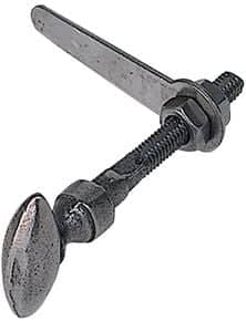 Bouton clavette olive Fer poli