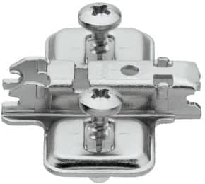 Embase en croix réglage par excentrique et avec tourillon expando Ø 5 mm