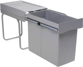 Poubelle coulissante monobac 30 L sous évier Pour meuble de 300 mm