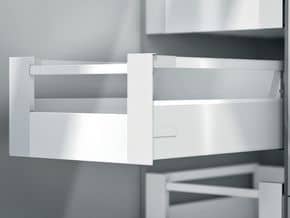 Set attache-façade à l'anglaise pour bloc-tiroir - D côté M / côté K