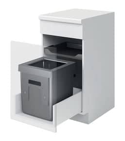 Poubelle OEKO à poser dans tiroir pour LÉGRABOX avec couvercle coulissant Pour meuble de 450 / 500 mm