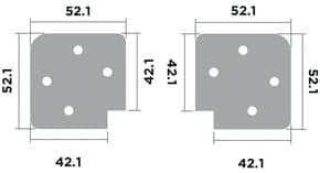 Equerre d'assemblage d'angle