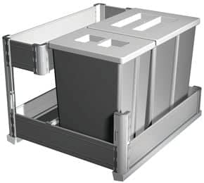 Poubelle coulissante new line 24 L Pour meuble de 600 mm