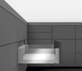 Côtés de tiroir Légrabox free gris orion mat Hauteur C