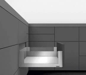 Côtés de tiroir Légrabox free inox anti-traces de doigts Hauteur C