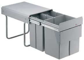 Poubelle coulissante 40 L Pour meuble de 400 mm