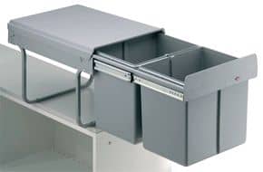 Poubelle coulissante 32 L Pour meuble de 400 mm