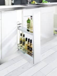 Coulissant BC15 pour meuble de 150 mm ARENA style chromé