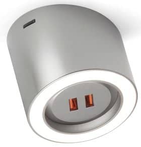 Spot LED Unika D-Motion avec 2 prises USB intégrées 24 V