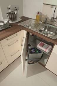 Système de poubelles tri sélectif pour élément d'angle