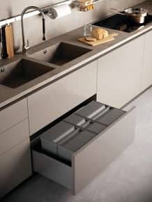 Poubelle de tiroir grande capacité 9XL Pour meuble de 600 mm