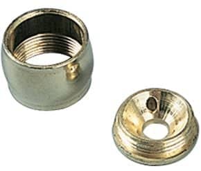 Piton d'embrasure pour tube de penderie rond Laiton poli