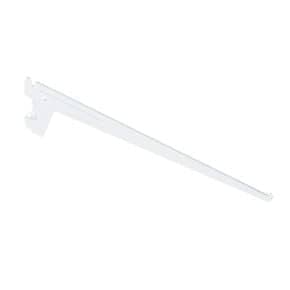 Console pour crémaillère simple perforation Laqué époxy blanc