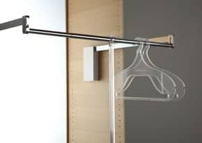 Penderie double 3T Largeur réglable de 750 à 1 160 mm