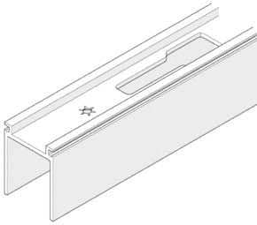 Profil de réception du rail Hawa Junior Pour Hawa Junior 80 et 100 B Pocket, 80 Z et 80 GP