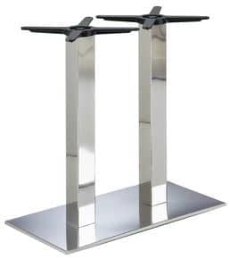 Pied snack double - 1100 mm carré 80