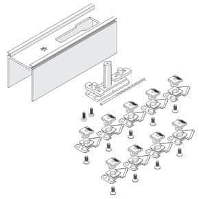 Profil de réception du rail Hawa Junior Pour Hawa Junior 120 A, 120 B et 120 GP