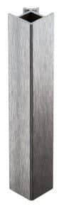 Angle PVC double face 90° Alu brossé