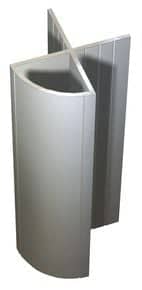 Profil d'angle arrondi aluminium