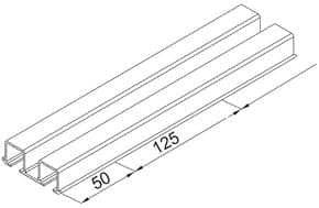 Hawa Clipo 16 rail de roulement double haut