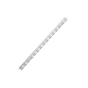 Crémaillère double perforation au Pas de 32 Peinture epoxy blanc neige