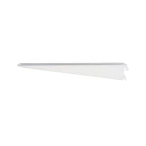 Console pour crémaillère double perforation au Pas de 32 Peinture Epoxy blanc neige