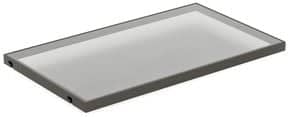 Tablette fixe cadre alu pour verre