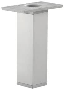 Pied de meuble carré aluminium