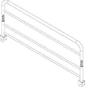 Barrière pliable pour lit Silvy superposé