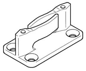Guide inférieur auto-serrant Pour Hawa Junior 40, 80 et 120 bois