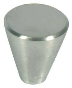 Bouton conique zamak Nickelé satiné