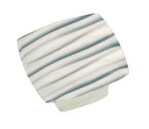 Bouton Country Rough zamak Nickelé satiné