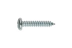Vis tôle tête cylindrique Phillips Acier zingué blanc