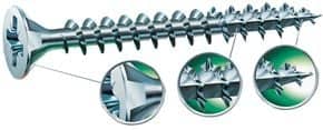 Vis SPAX® tête fraisée Pozidriv filetage total Acier Wirox®