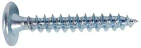Vis EXCLUSIVE® penture tête ronde large Torx Acier zingué blanc