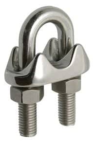 Serre câble à étrier Inox A4