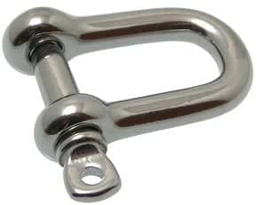 Manille droite forgée Inox A4