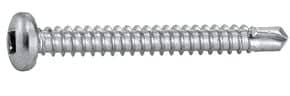 Vis autoperceuse tête cylindrique carrée Acier zingué blanc