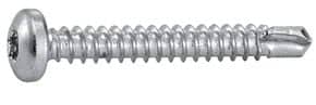 Vis autoperceuse tête cylindrique Torx Acier zingué blanc
