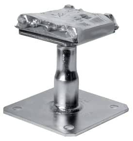 Pied de poteau réglable APB100 Acier Electrozinguage (EZ)