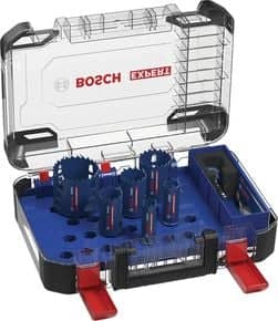 Coffret trépan carbure Power Change bois / métal / inox 8 pièces