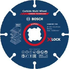 Disque X-LOCK carbure bois et PVC 125 mm