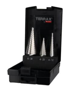 Coffret de 3 forets étagés HSS-TiN