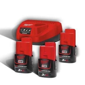 Pack 3 batteries + chargeur 12 V